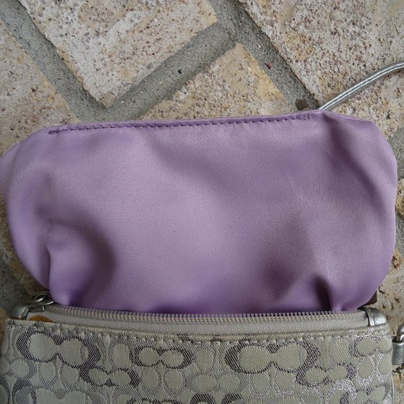 Coach wristlet with classic signature print canvas. - Picture 10 of 16